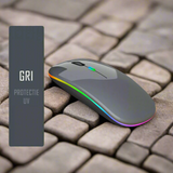 Mouse Dual Bervolo RGB, Space Gray