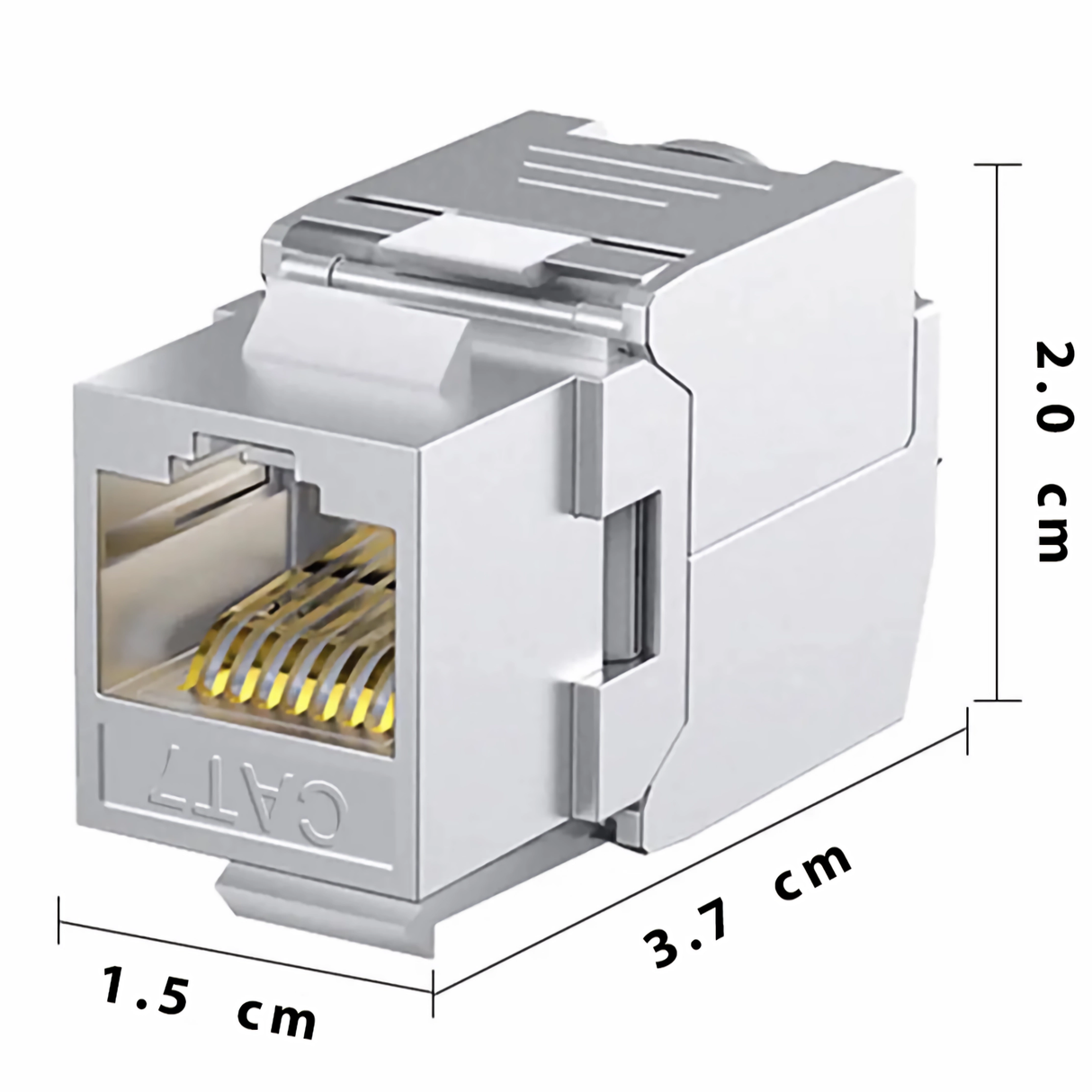 Modul Conector STP CAT 7, Ecranat, Metalic, Keystone Keystone, Fără Unelte, Bervolo